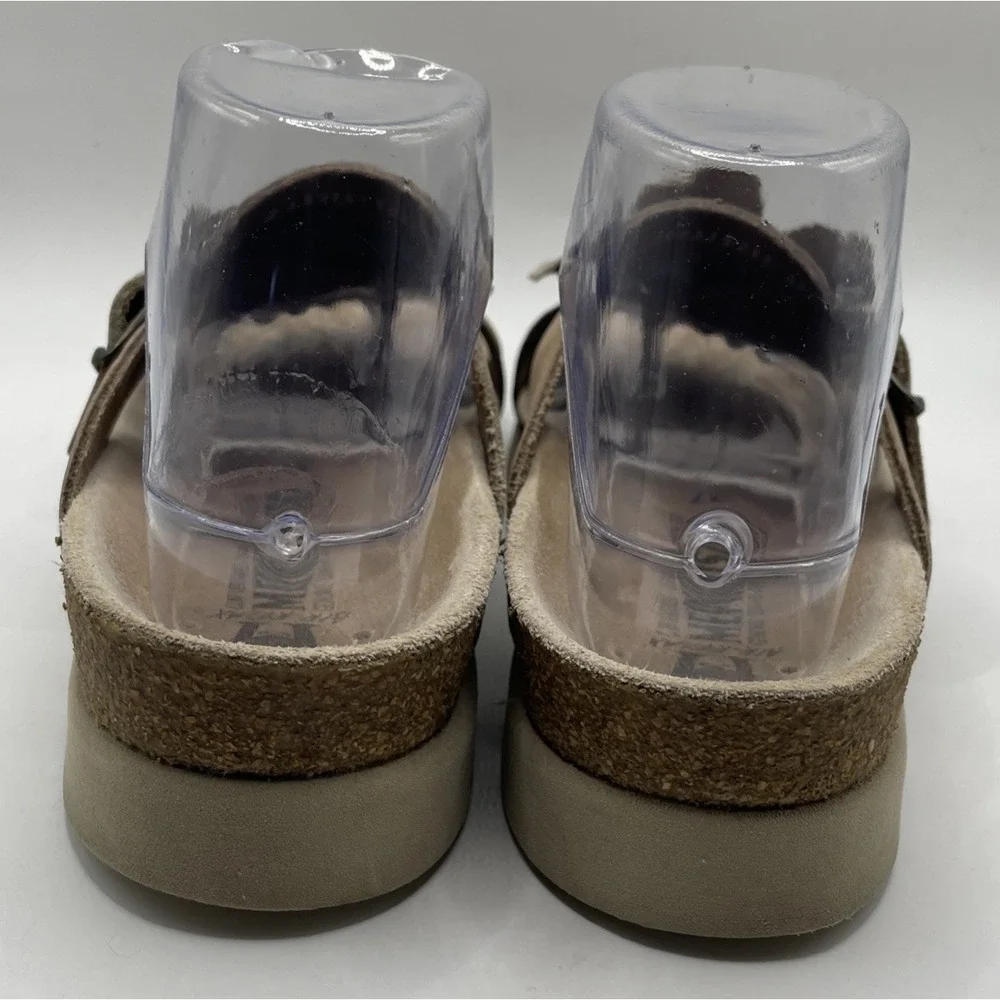 Mephisto Helen Flower Women Brown Leather Air Relax Comfort Cork Sandal Size 37